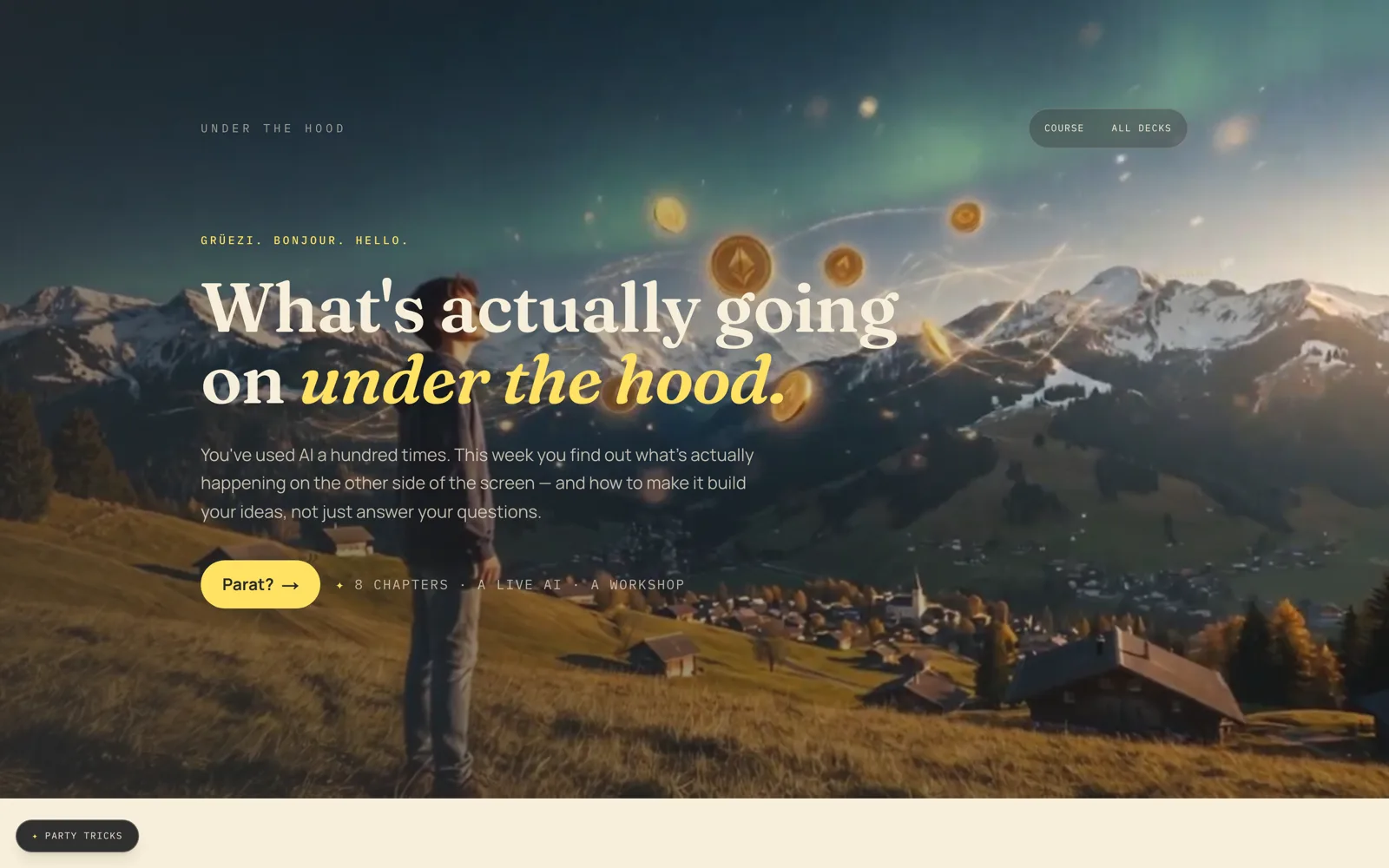 Under the Hood interface